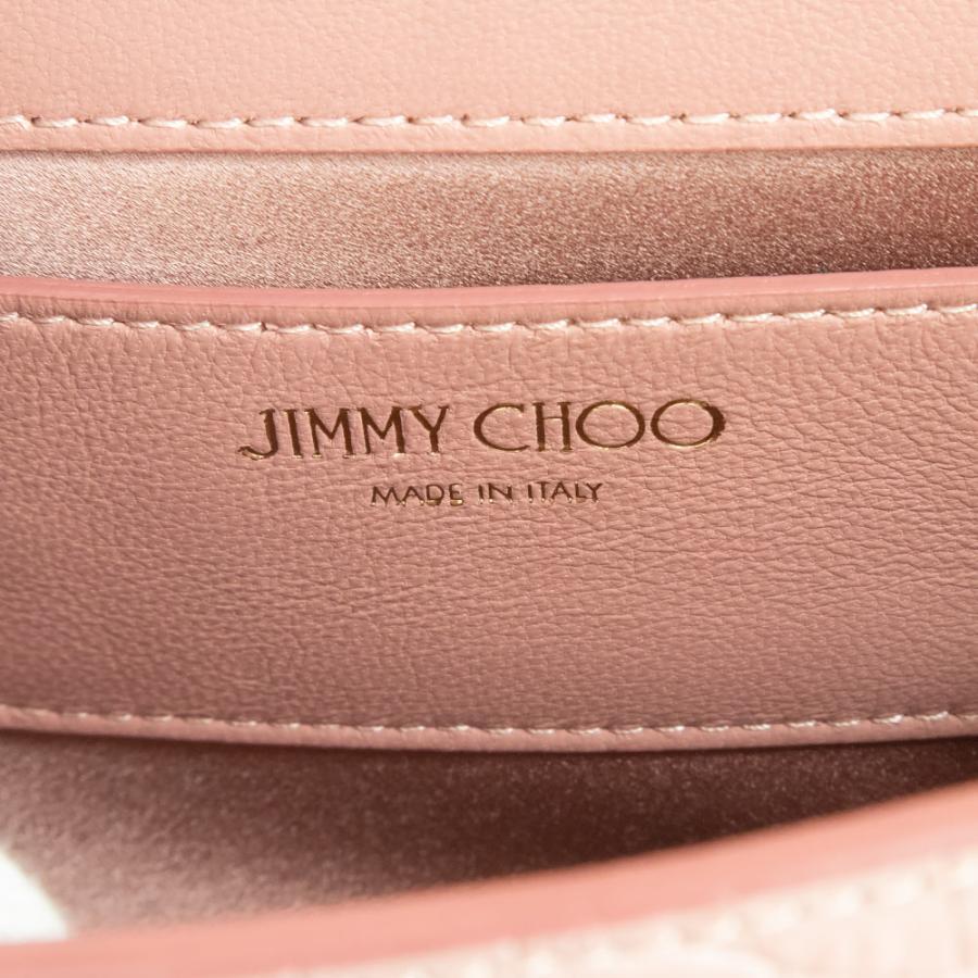 （未使用　展示品）ジミーチュウ JIMMY CHOO クロコ型押し ヴァレンヌ クラッチ チェーン ショルダーバッグ 2way 斜め掛け BLUSH ピンク VARENNECLUTCHCCL｜brandbrand｜09