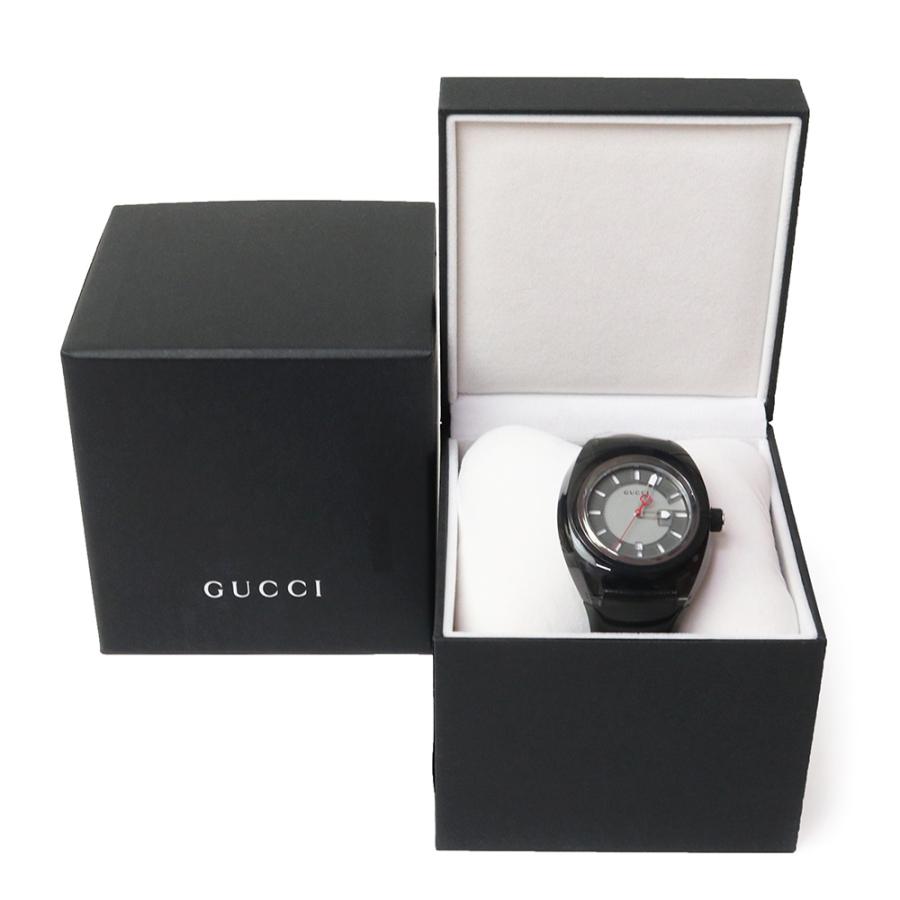 GUCCI ラウンド型置時計 210ブラック/シルバー　ジャンク品 GUCCI（グッチ） （未使用 展示品）グッチ シンク Sync XXL クォーツ