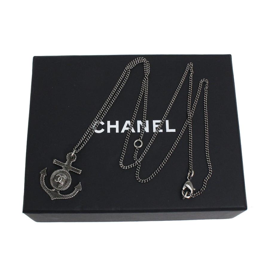 新品 未使用品 シャネル Chanel ココマーク イカリ いかり 錨 アンカー ネックレス ガンメタル A 箱付 ブランドシティ 通販 Yahoo ショッピング