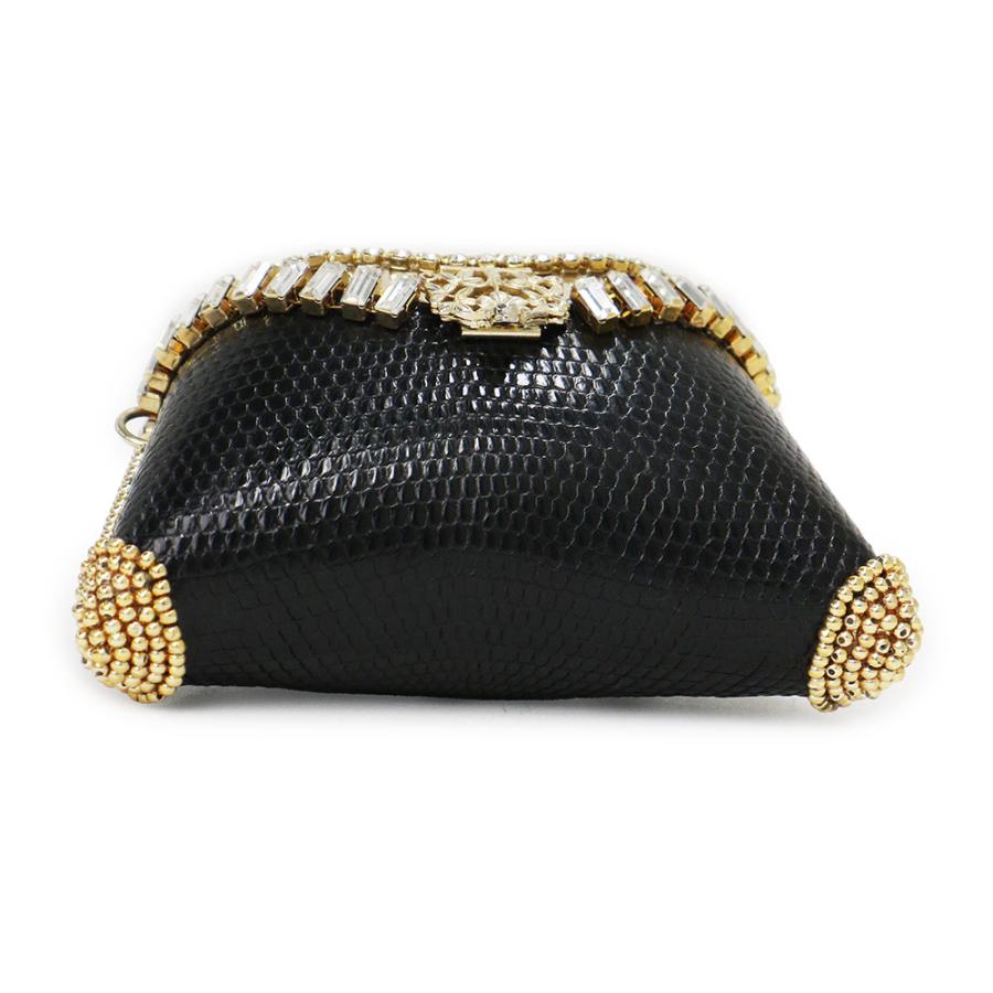FENDI （中古）フェンディ クリスタル ビジュー パーティー マイクロ 