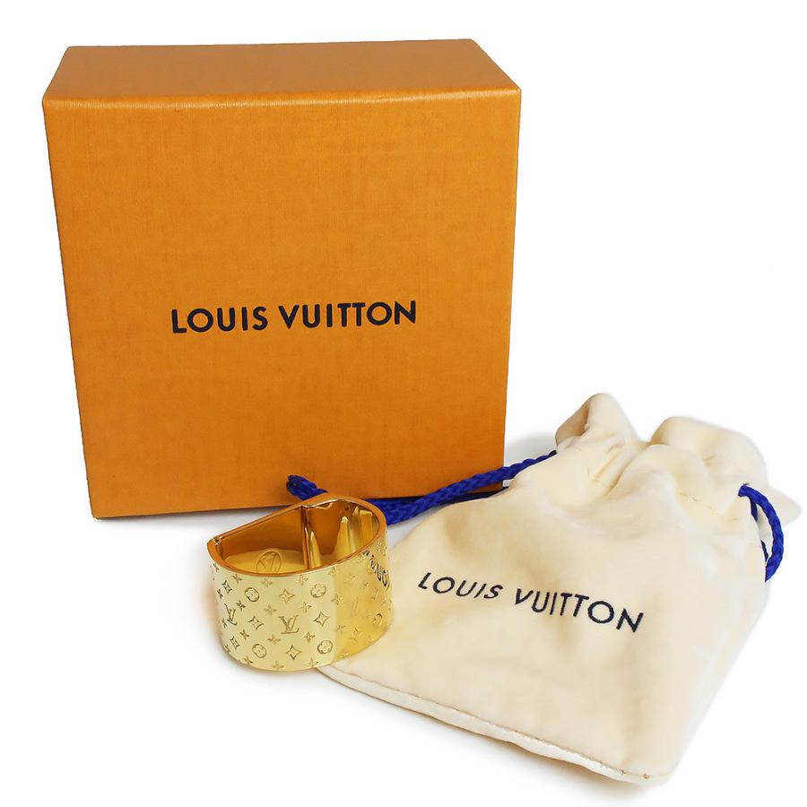 LOUIS VUITTON Louis Vuitton Monogram Textile Brooch Nanogram Scarf Ring  M00226 Gold