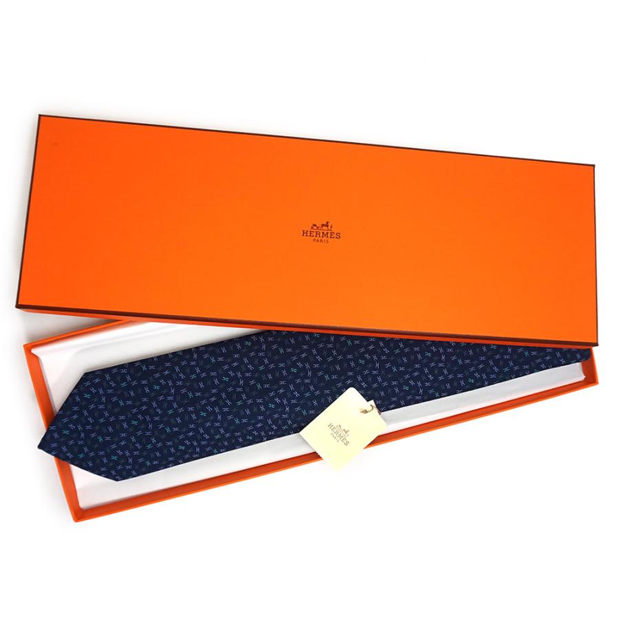 正式的 新品 未使用品 エルメス Hermes ヘヴィシルクタイ Sparkling スパークリング H柄 ネクタイ 8cm シルク100 マリン ラグーン ヴェール ネイビー 紺 箱付 Matzi27 Com