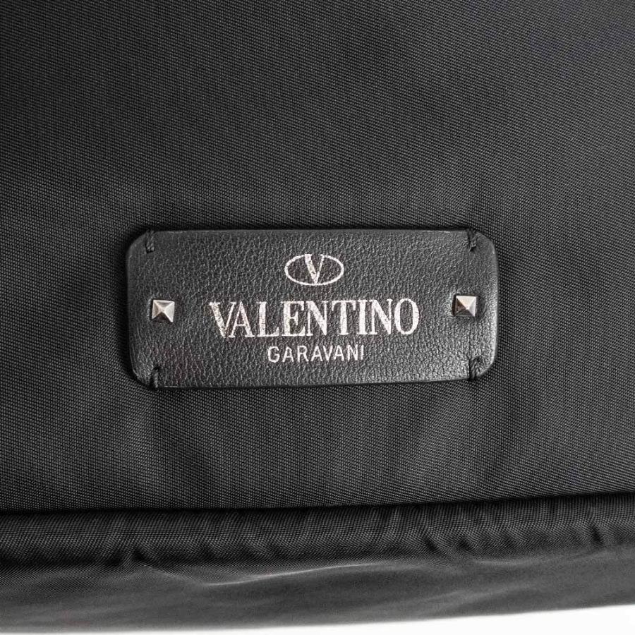 （未使用　展示品）ヴァレンティノ ガラヴァーニ Valentino Garavani VLTN スタッズ バックパック リュック デイパック ナイロン  ブラック 黒