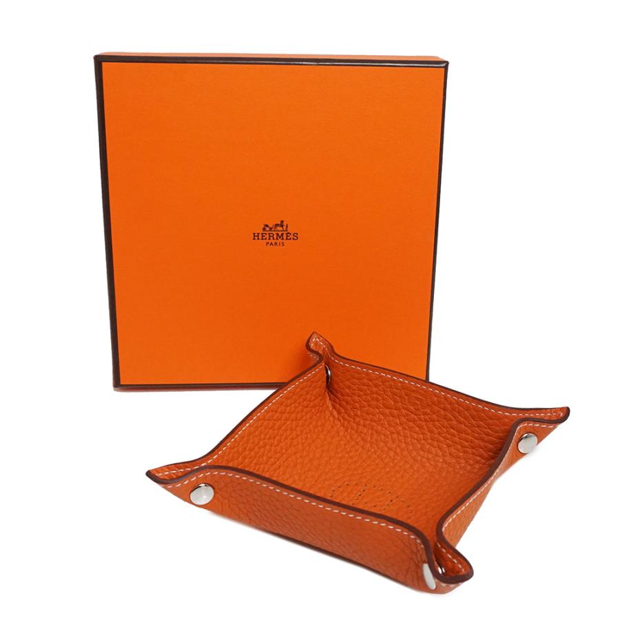 HERMES エルメス トレイ オレンジ 玄関 小物 置き
