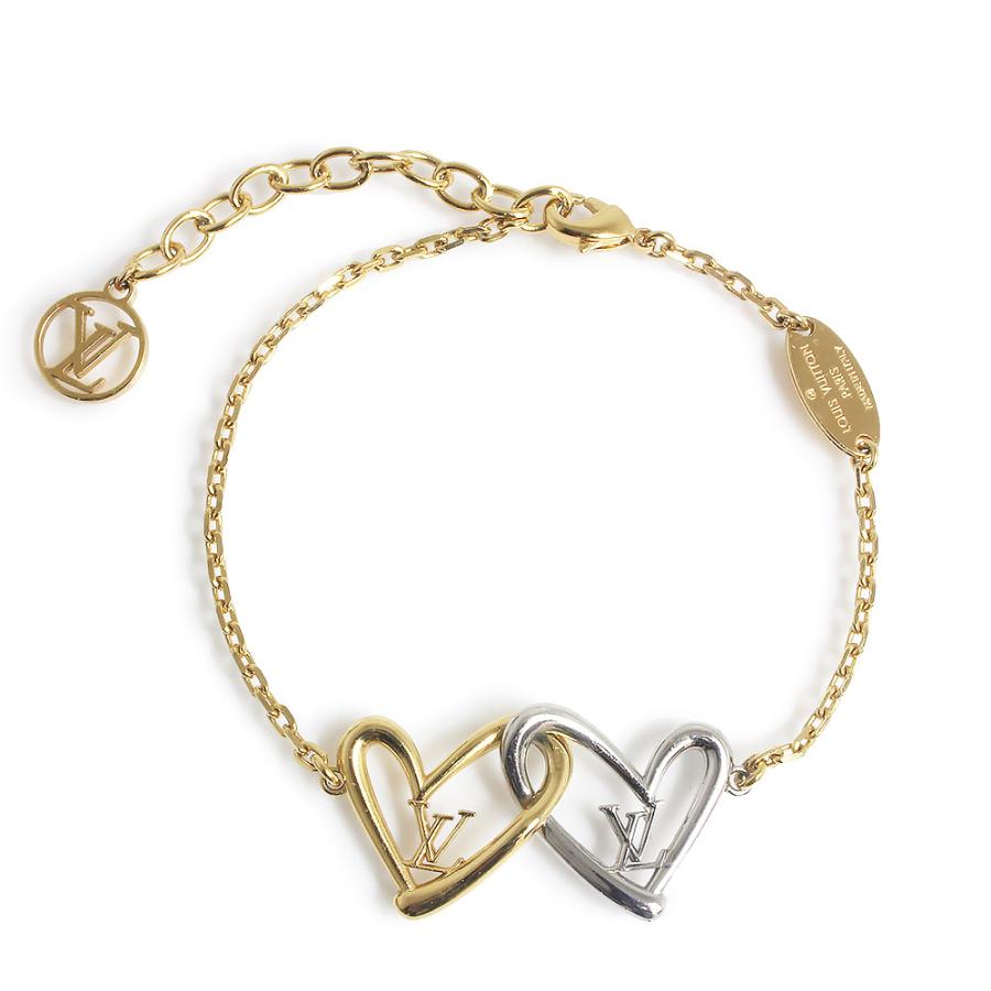 箱付き】ヴィトン ハート ブラスレ フォーリンラブ LVロゴ