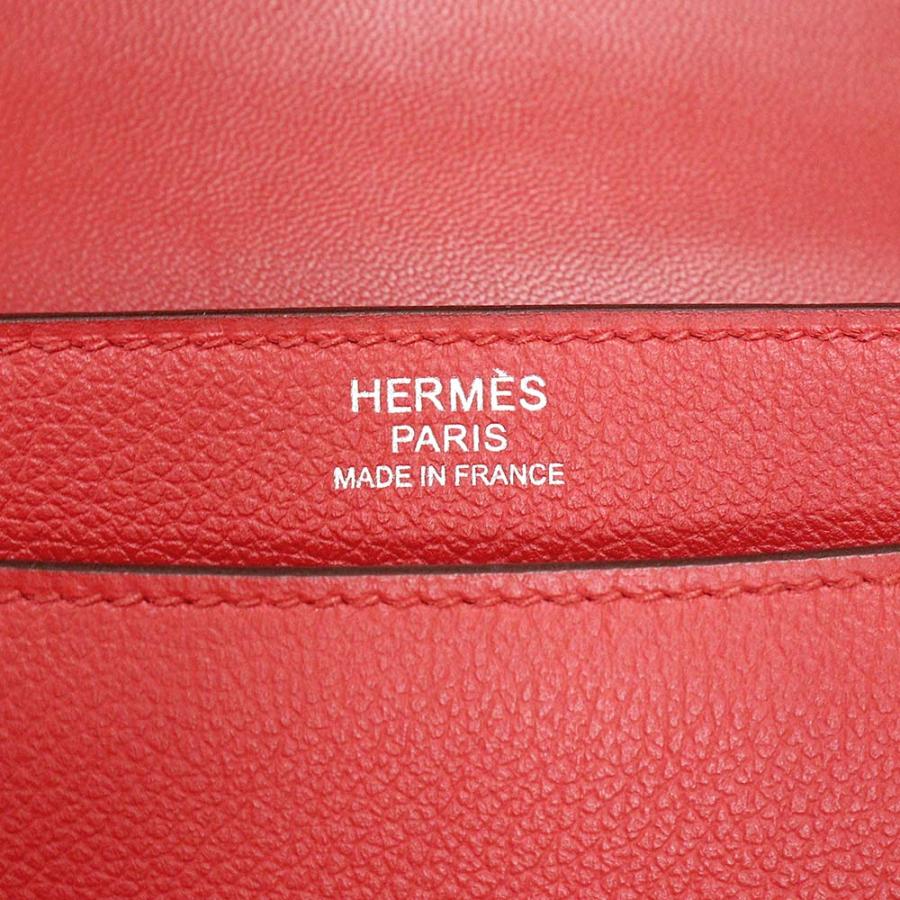 （未使用　展示品）エルメス HERMES 2002 20 ショルダーバッグ 斜め掛け ヴォーエバーカラー レザー Rouge De C〓ur ルージュドクール レッド 赤 D刻印 箱付｜brandbrand｜09