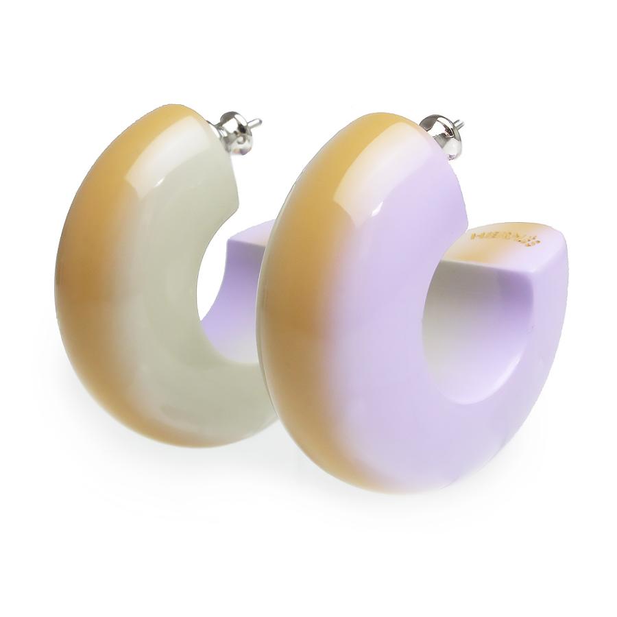 新品・未使用品）エルメス HERMES フュージョン PM ピアス ラッカー  