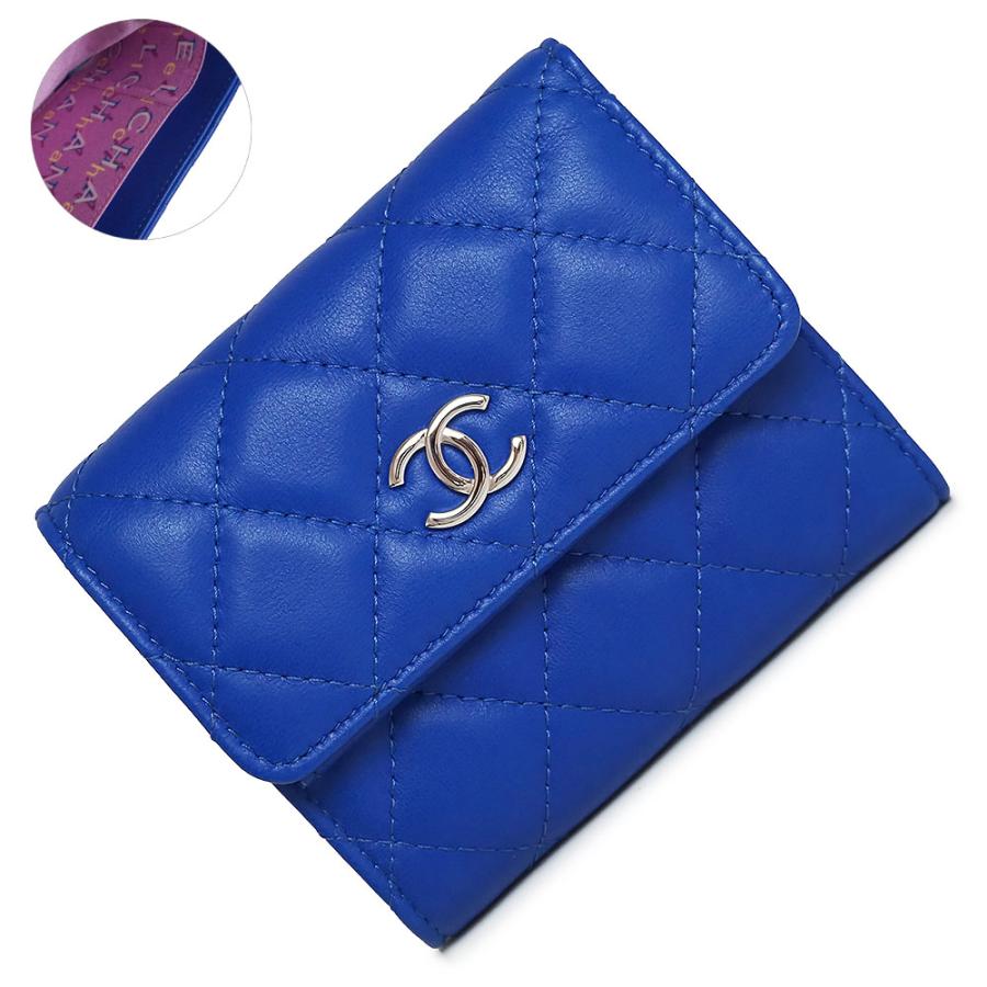 (新品・未使用品)シャネル CHANEL マトラッセ スモール フラップ ウォレット コンパクト 三つ折り財布 ラムスキン レザー ブルー 青 シルバー金具 AP0096 箱付 :200100497018:ブランドシティ - 通販 - Yahoo!ショッピング (新品・未使用品)シャネル CHANEL マトラッセ スモール フラップ ウォレット コンパクト 三つ折り財布 ラムスキン レザー ブルー 青 シルバー金具 AP0096 箱付 :200100497018:ブランドシティ - 通販 - Yahoo!ショッピング
