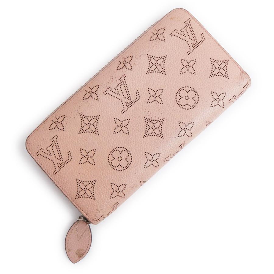 （中古）ルイ ヴィトン LOUIS VUITTON ジッピー ウォレット ラウンドファスナー 長財布 モノグラムマヒナ レザー マグノリア ピンク シルバー金具 M61868 LOUIS VUITTON（ルイ・ヴィトン） （中古）ルイ ヴィトン ジッピー