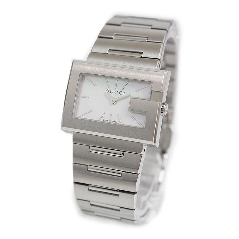 在庫限り 未使用 展示品 グッチ Gレクタングル クォーツ レディース 腕時計 シェル文字盤 100l Ya 箱付 工場直送 Www Ladislexia Net