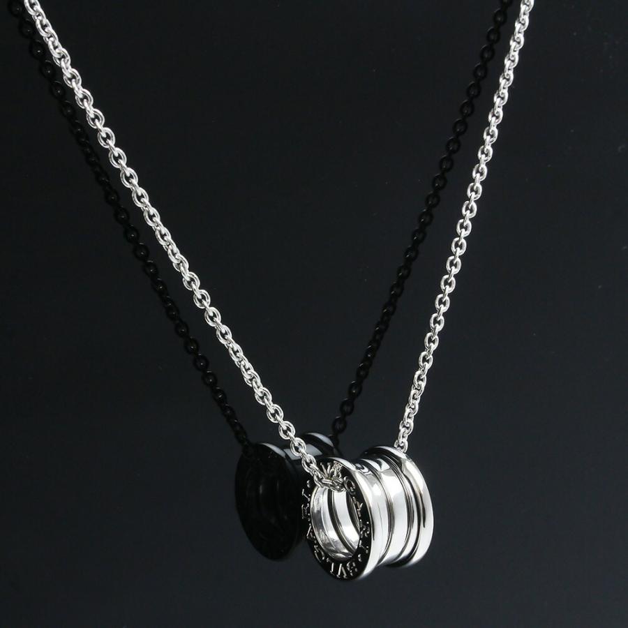 最前線の K18wg 750 ネックレス ゼロワン ビー 1 Zero B 美品 ブルガリ ホワイトゴールド メンズ レディース ネックレス Revuemusicaleoicrm Org