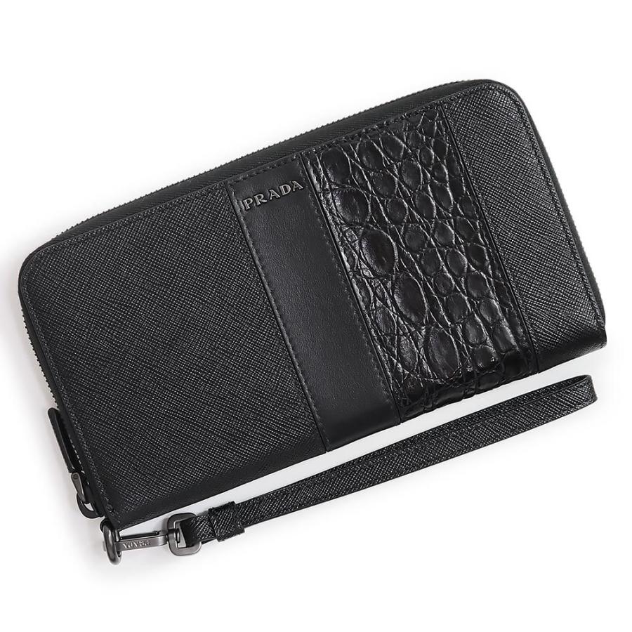 新品 未使用品 プラダ サフィアーノ 二つ折り 長財布 ラウンドファスナー メンズ ブラック 黒 2ml028 箱付 Mrpr ブランドシティ 通販 Yahoo ショッピング