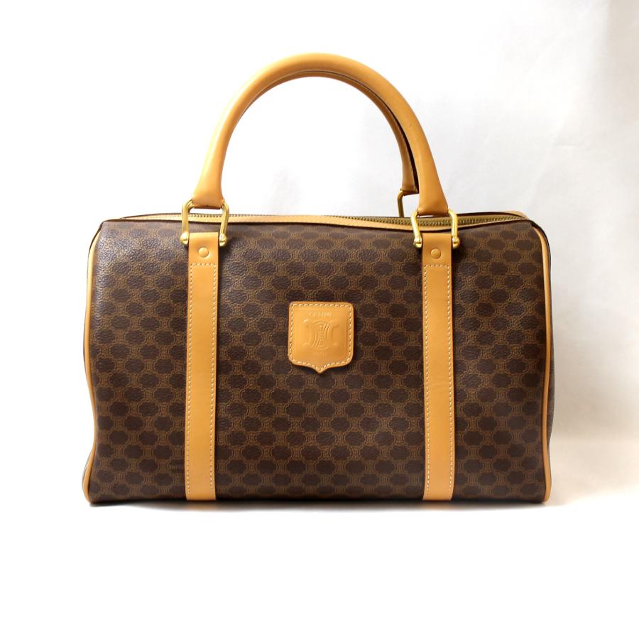 お値下げ◇CELINE セリーヌ マカダム柄◇ミニボストン◇ハンドバッグ◇