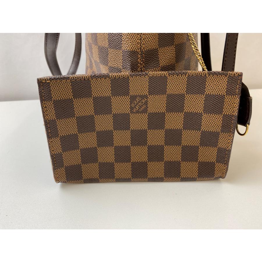 【超美品】LOUIS VUITTON マレ トートバッグ ダミエ エベヌ ルイヴィトン LOUIS VUITTON マレ ダミエエベヌ ミニポーチ付き バケツ