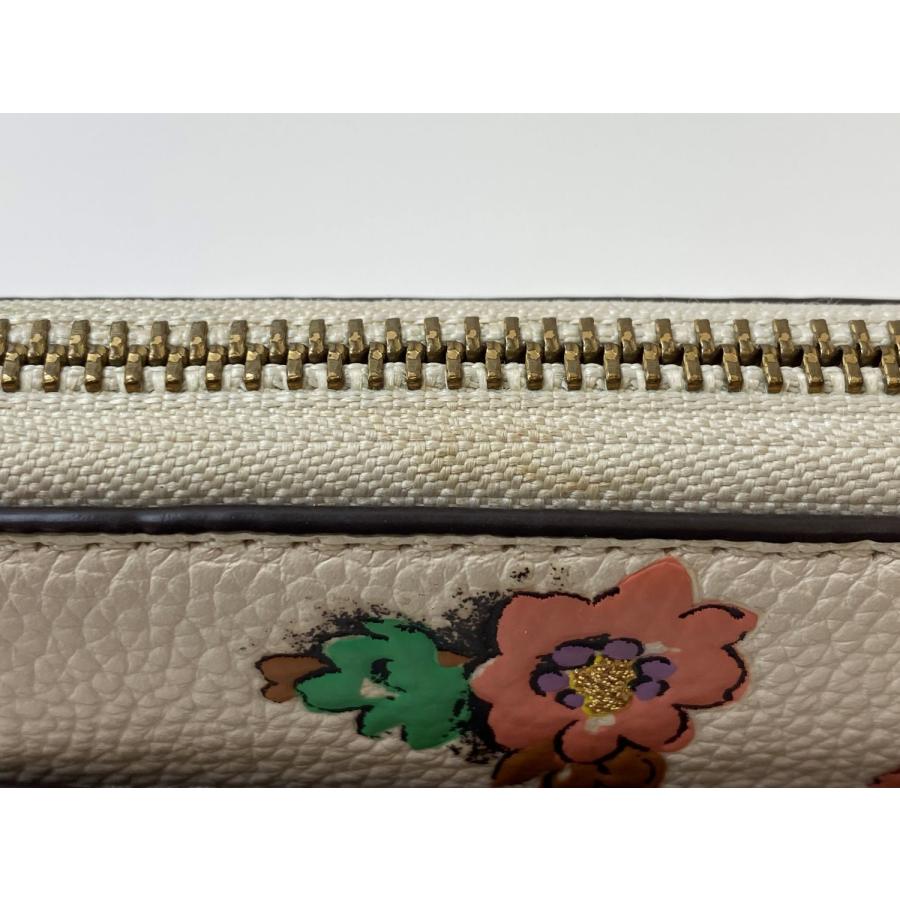 新品COACH ロング ジップ アラウンド ウォレットフローラル プリント長財布 ☆SALE COACH スペースド フローラル フィールド プリント ロング