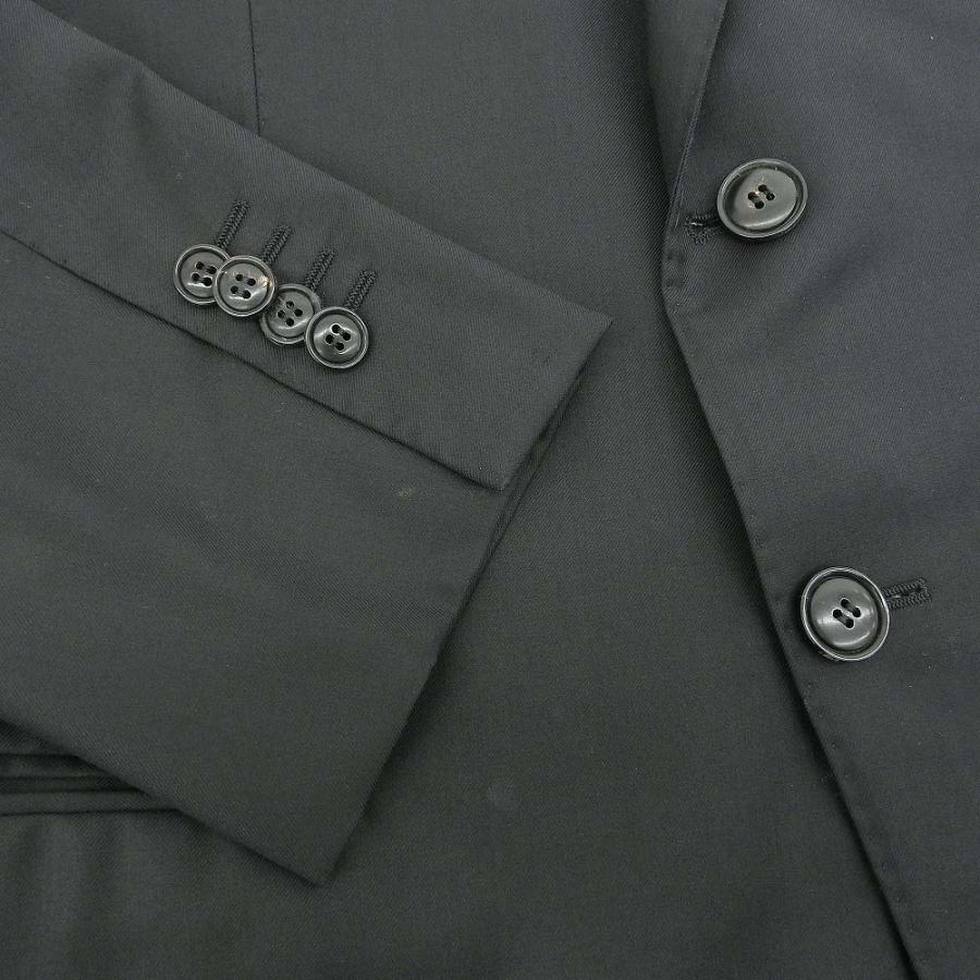 美品 ジョルジオ アルマーニ GIORGIO ARMANI TRADER D シングル スーツ 2つボタン メンズ 54 黒 ブラック 黒タグ｜brandcloset｜04