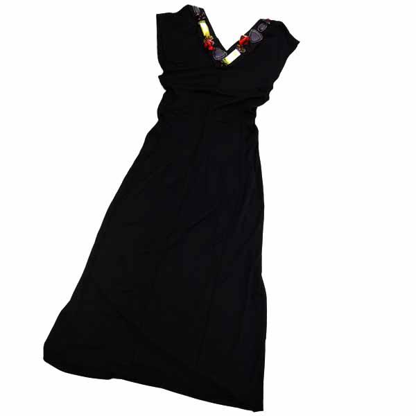 Yves Saint Laurent 美品 イヴサンローラン ビジュー ドレス 