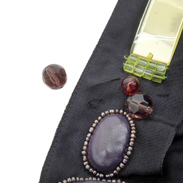 Yves Saint Laurent 美品 イヴサンローラン ビジュー ドレス 