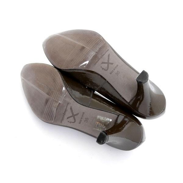 インポーテッドバイヒットマン エナメル パンプス カーキ size35 