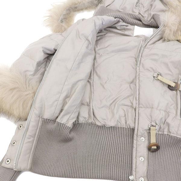 美品 チェルシーガーヴ CHELSEA GARB ラクーンファー ダウンブルゾン 