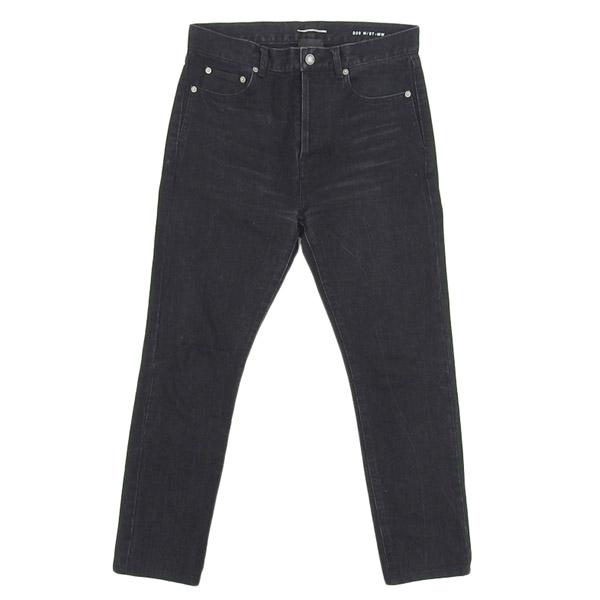サンローランパリ SAINT LAURENT PARIS ブラックデニム ストレート パンツ ジーンズ size30 2019AW D20 M