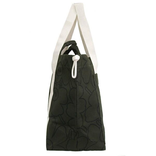 マリメッコ marimekko MONO CITY TOTE PIIRTO UNIKKO 2WAYバッグ トートバッグ キャンバス ダークグリーン