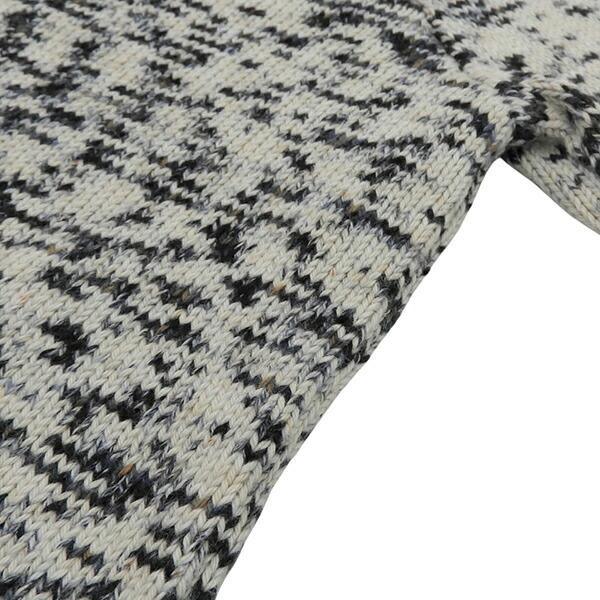 J.W.ANDERSON JWアンダーソン A.P.C セーター COGFT-M23177 XL 長袖 ニット 総柄 ホワイト×ネイビー系 YB0166