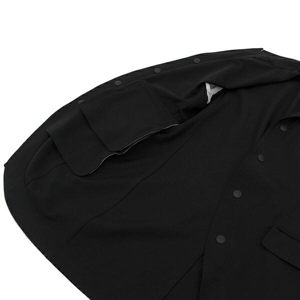 COMME des GARCONS コムデギャルソン EG-J007 AD2010 サイズL ポリエステル フラップ チェンジポケット 4B テーラード ジャケット メンズ ブラック ECO0005 【中古】 COMME des GARCONS コムデギャルソン EG-J007 AD2010 L フラップ
