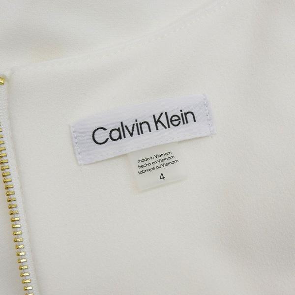 超美品 カルバンクライン Calvin Klein ワンピース ドレス ホワイト 