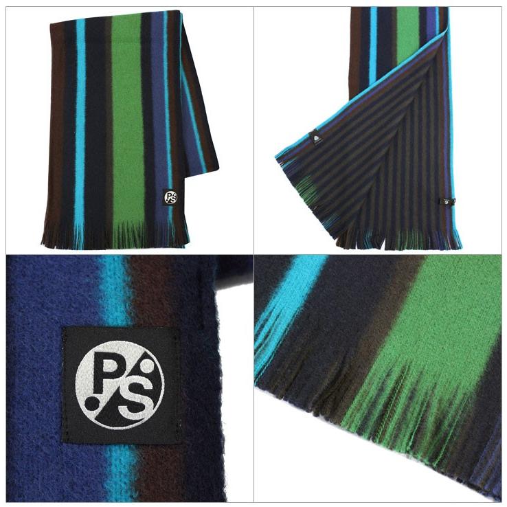 ポールスミス マフラー ウールニット ストライプ柄 リバーシブル MEN SCARF REVRSE STRIPE Paul Smith 137D S623 ブランド 父の日 母の日 誕生日｜brandcojp｜02