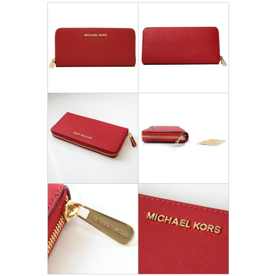 マイケルマイケルコース ラウンドファスナー長財布 JET SET TRAVEL(ジェット セット トラベル) MICHAEL MICHAEL KORS 32S3GTVE3L RED ブランド｜brandcojp｜02