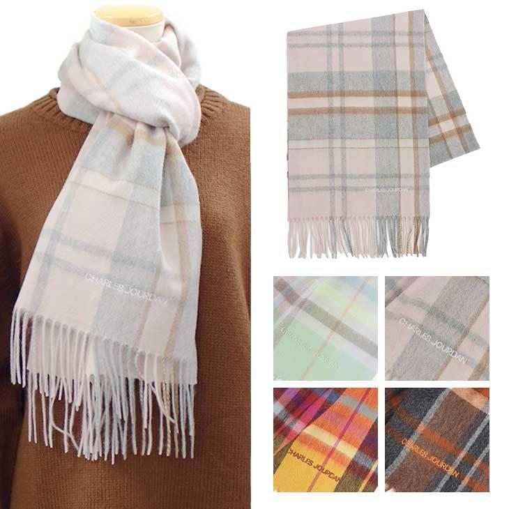 シャルルジョルダン マフラー カシミア カシミヤ チェック柄 ロゴ刺繍 イタリア製 メンズ レディース Charles Jourdan R9904 ブランド R9904 ブランドステーション 通販 Yahoo ショッピング