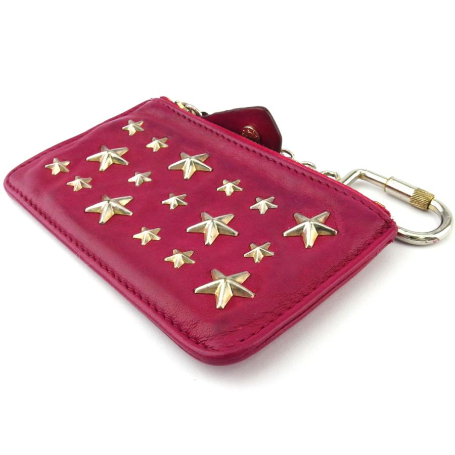 【美品】ジミーチュウ JIMMY CHOO キーケース スタッズ ピンク JIMMY CHOO（ジミーチュウ） 【週末タイムセール☆30%OFF】ジミー
