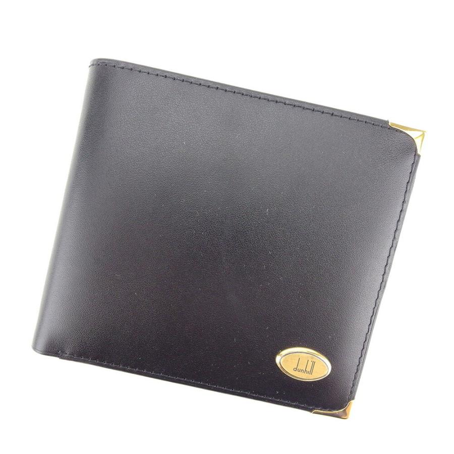 dunhill ダンヒル 二つ折り 財布 ダンヒル二つ折り 中古 C3472  