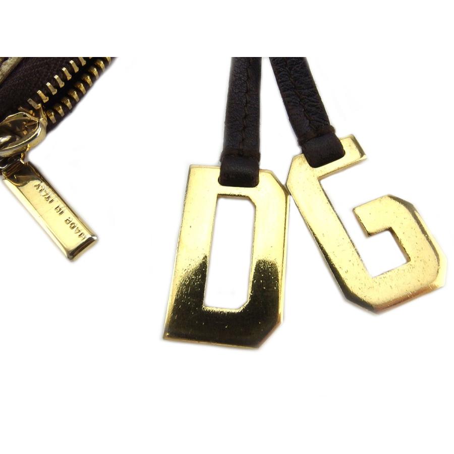 【GWタイムSALE★30％OFF】ドルチェ&ガッバーナ コインケース 小銭入れ レディース メンズ ドルガバ タイガ― ベージュ　ブラウン 中古_9