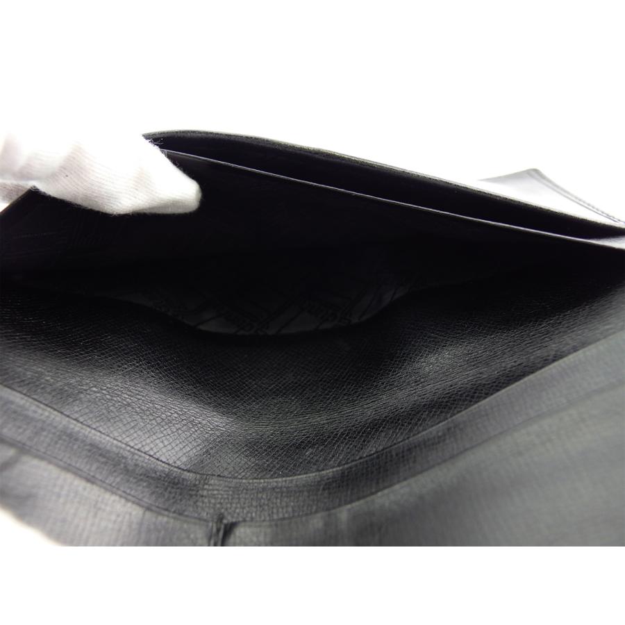 【GWタイムSALE★30％OFF】ダンヒル 長札入れ 札入れ メンズ ロングテールロゴ ブラック 中古_5