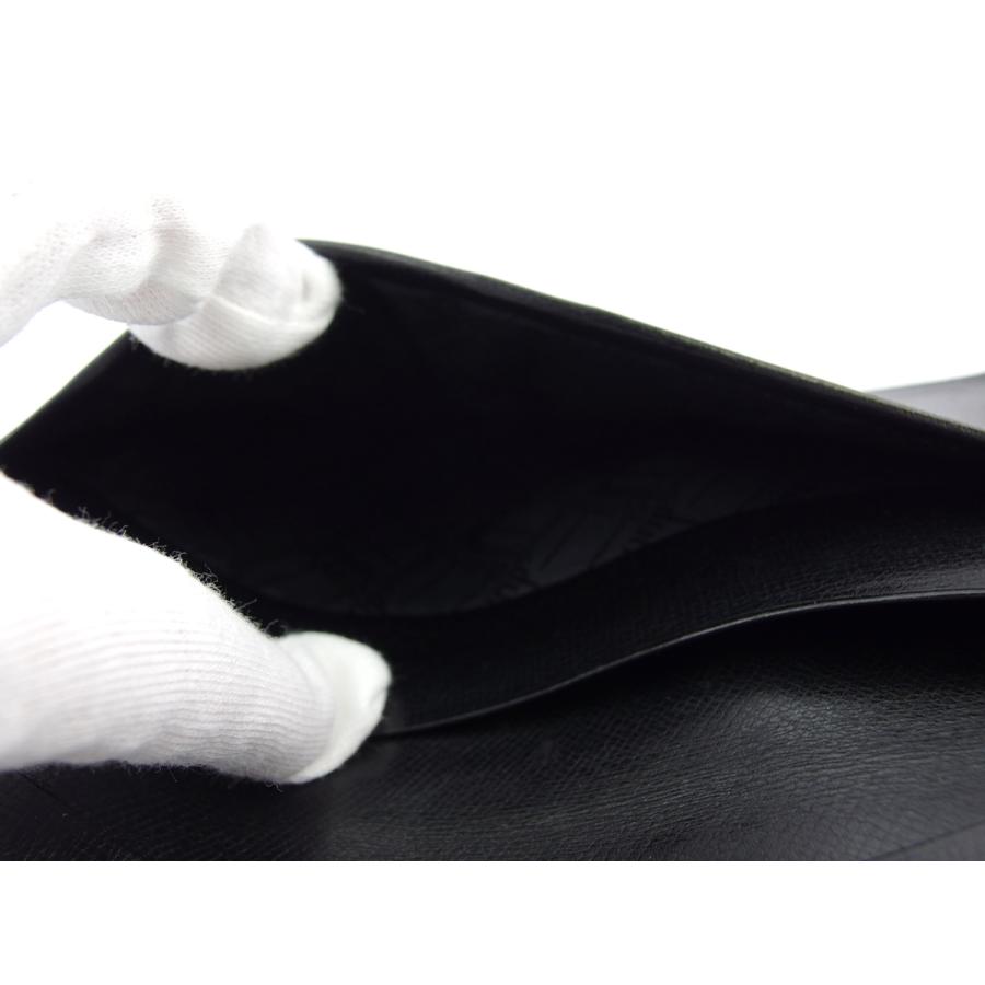 【GWタイムSALE★30％OFF】ダンヒル 長札入れ 札入れ メンズ ロングテールロゴ ブラック 中古_6