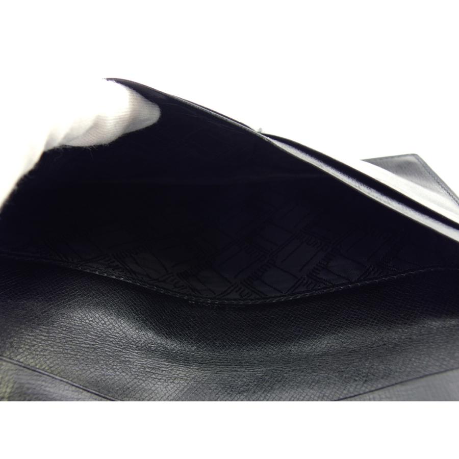 【GWタイムSALE★30％OFF】ダンヒル 長札入れ 札入れ メンズ ロングテールロゴ ブラック 中古_7