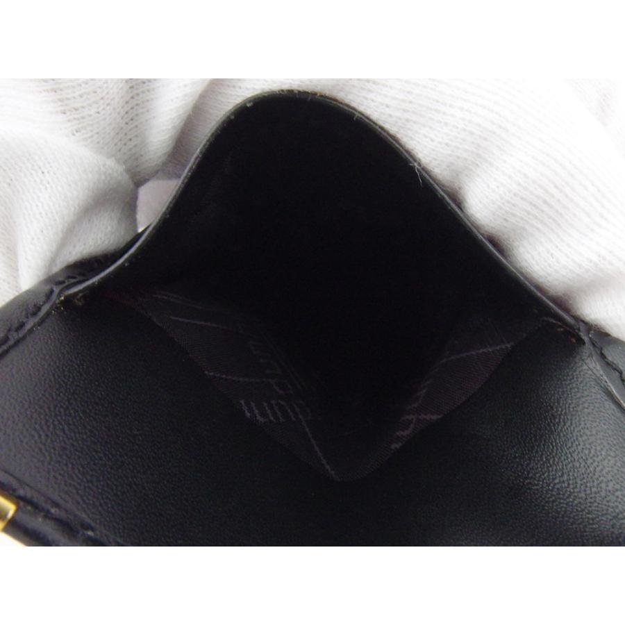 【GWタイムSALE★30％OFF】ダンヒル 長札入れ 札入れ メンズ ロゴプレート ブラック ゴールド 中古_8