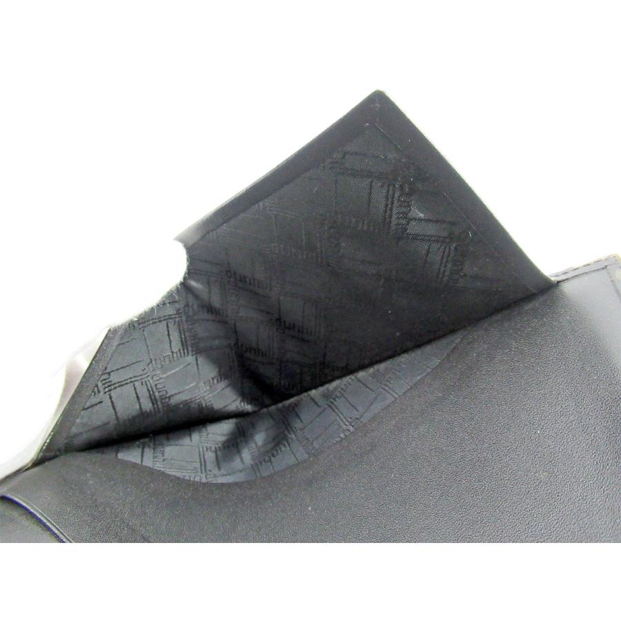 【週末タイムSALE★30％OFF】ダンヒル 長札入れ 長財布 レディース ブラック 中古_7