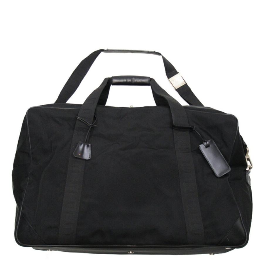 【BIGお買い物ラリー★30%OFFセール中】ダンヒル Dunhill ボストンバッグロングテールロゴ 2WAYショルダー ブラック シルバー レディース 中古 dunhill（ダンヒル） 【新春セール☆30%OFFクーポン】ダンヒル