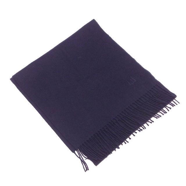 値引 マフラー 中古 Dunhill ロゴ刺繍 フリンジ付き マフラー ダンヒル メンズ ロゴ刺繍 ダンヒル 財布 帽子 ファッション小物 Hermandad Estrella Org