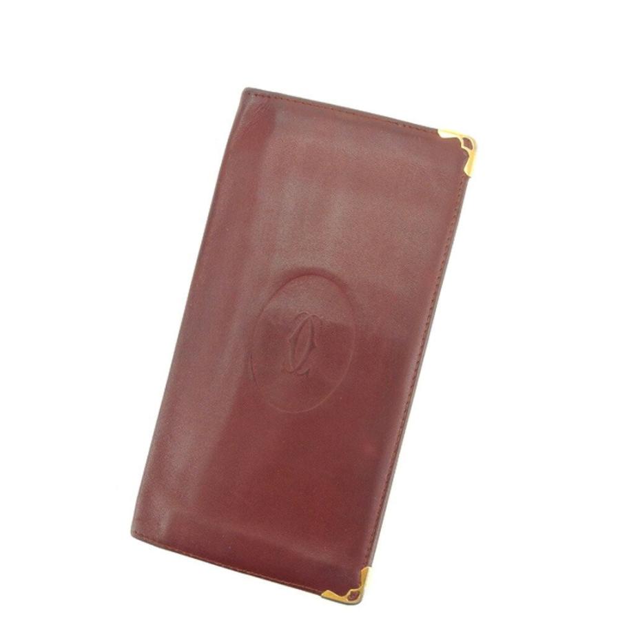 ラスト1点 カルティエ その他財布 カルティエ メンズ 長札入れ 札入れ マストライン F1362 Cartier 中古