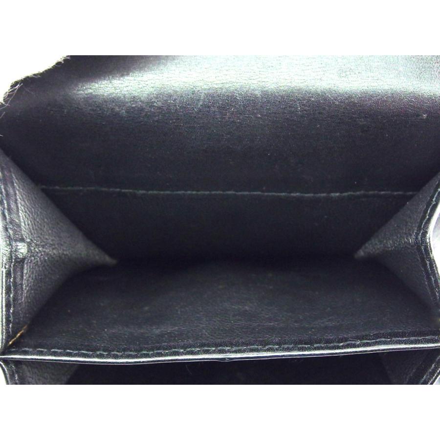 【GWタイムSALE★30％OFF】グッチ Wホック 財布 二つ折り ミニ財布 レディース メンズ リザード調 ブラウン ベージュ シルバー 中古_6