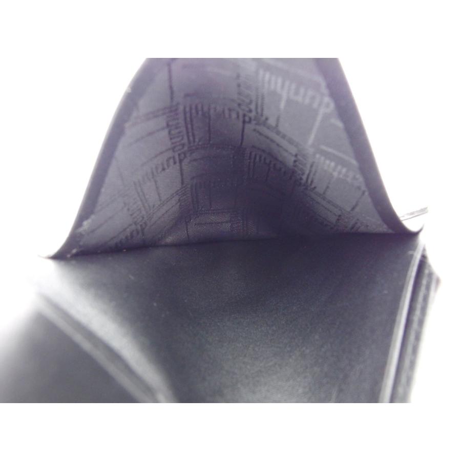 【GWタイムSALE★30％OFF】ダンヒル 二つ折り 札入れ メンズ ロゴプレート ブラック ゴールド 中古_6