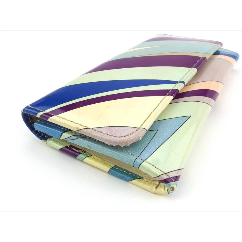エミリオプッチ カラフル ジャケットサイズ38 EMILIO PUCCI エミリオ プッチ 長財布 ファスナー付き 財布