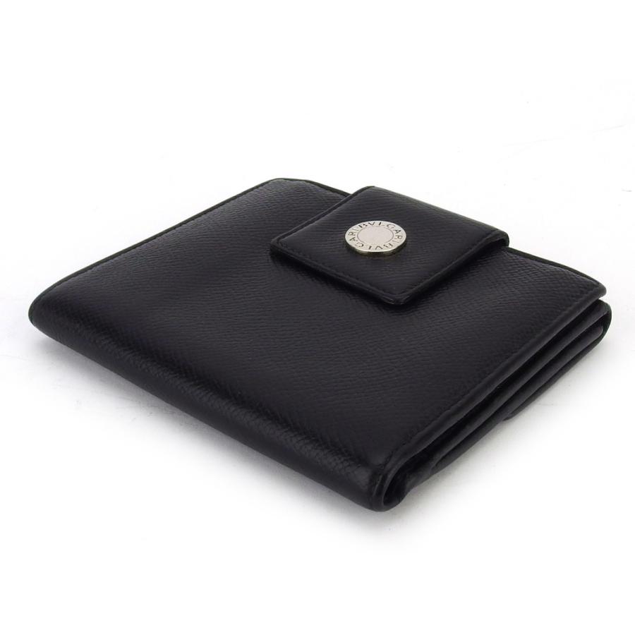 BVLGARI ブルガリ Wホック 財布 二つ折り ミニ財布 メンズ ロゴ BVLGARI ブルガリ Wホック 財布 二つ折り ミニ財布 メンズ ロゴ