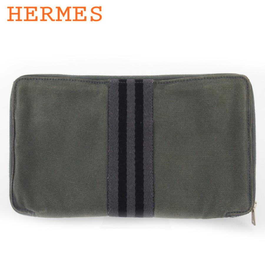 【BIGお買い物ラリー★30%OFFセール中】エルメス HERMES 長財布フールトゥ パースＧＭ グレー 灰色 ブラック レディース 中古 HERMES（エルメス） 【初売りSALE☆30%OFF】エルメス 長財布 ラウンド