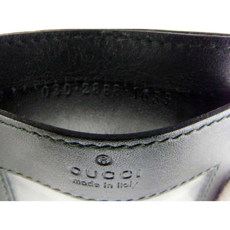 GUCCI グッチ 定期入れ パスケース メンズ ロゴ ブラック 中古 GUCCI グッチ 定期入れ パスケース メンズ ロゴ ブラック 中古