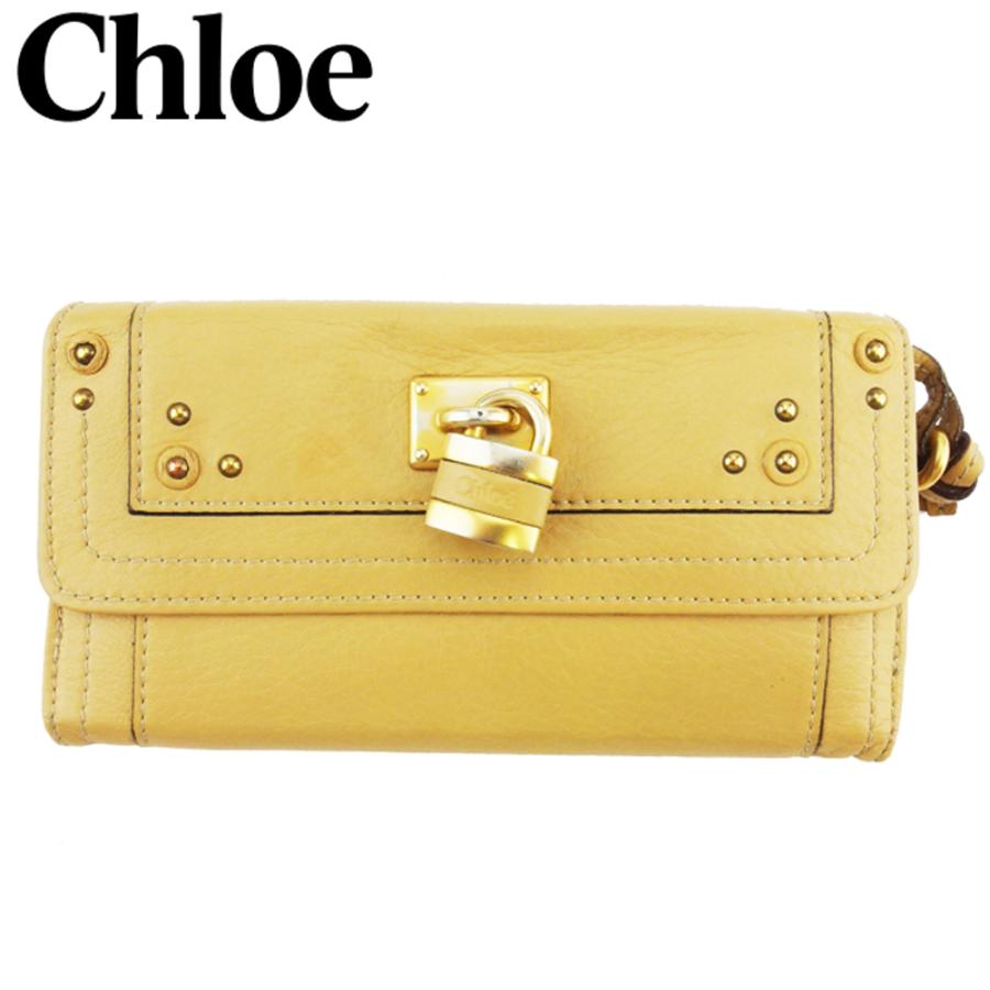 クロエ 長財布 Wホック 財布 レディース メンズ パディントン ベージュ  